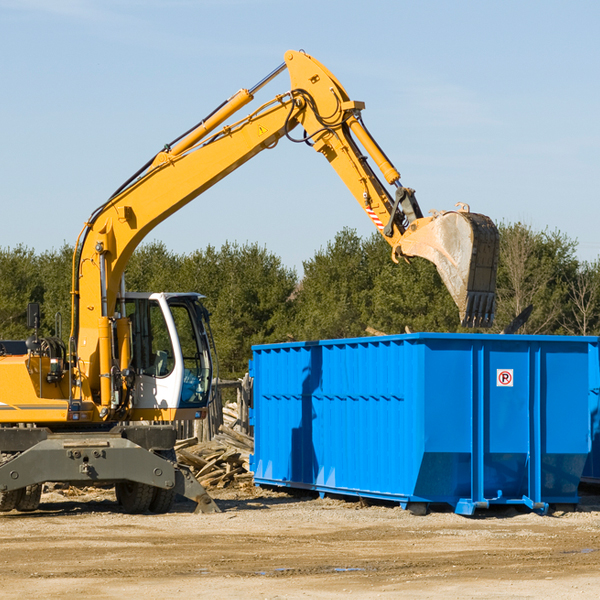 what size residential dumpster rentals are available in Monterey